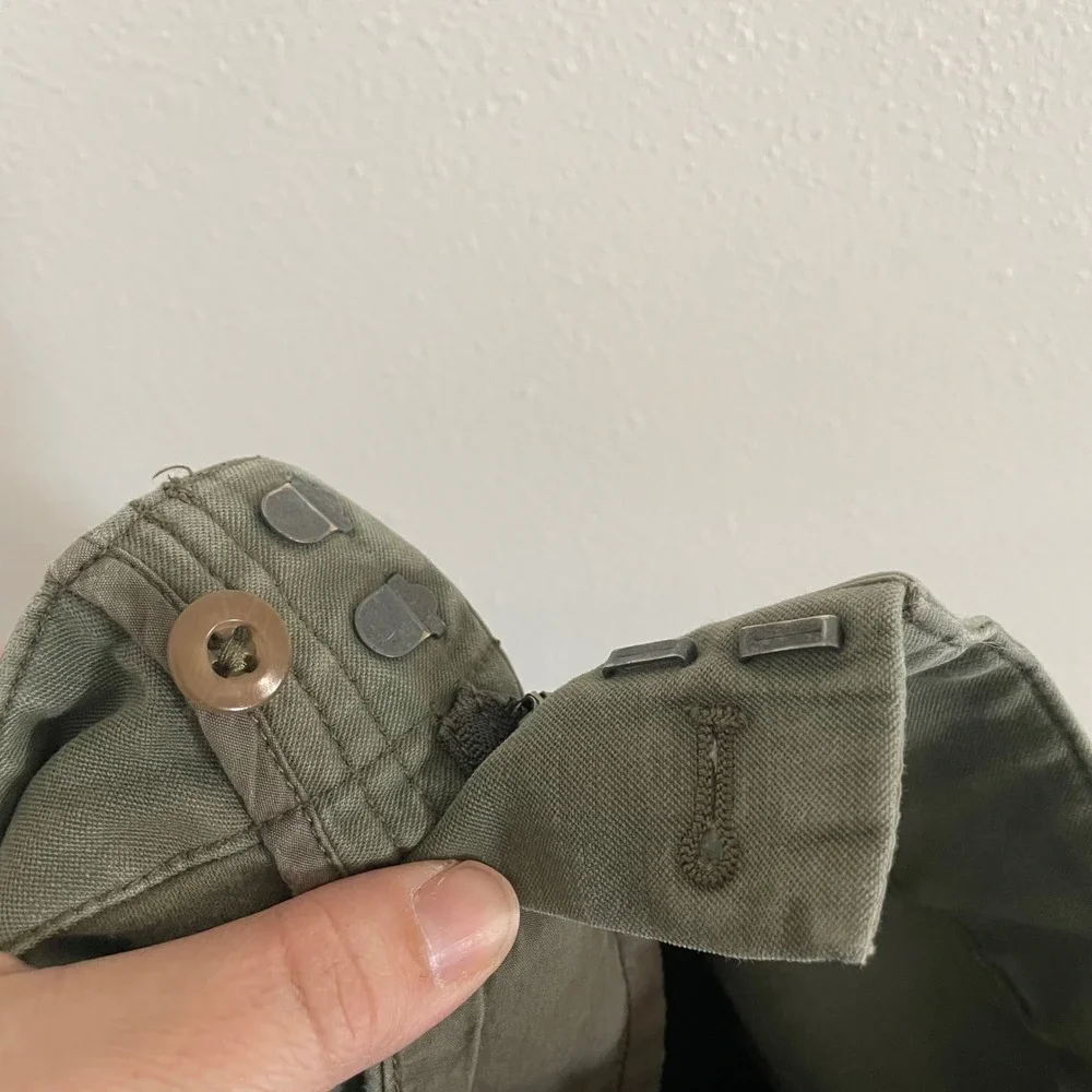 TNA Aritzia Picture Cargo Pant Olive Green High Rise Wide Leg Indie Y2K Size 0 - Picture 13 of 16